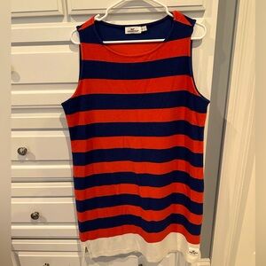 Vineyard Vines red/navy sleeveless dress